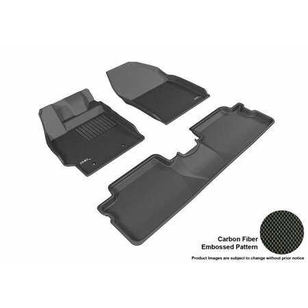 U-Ace 3D Maxpider All 2 Row Custom Fit Kagu Black Floor Mat for 2013-2015 Scion XB Models L1SC00501509